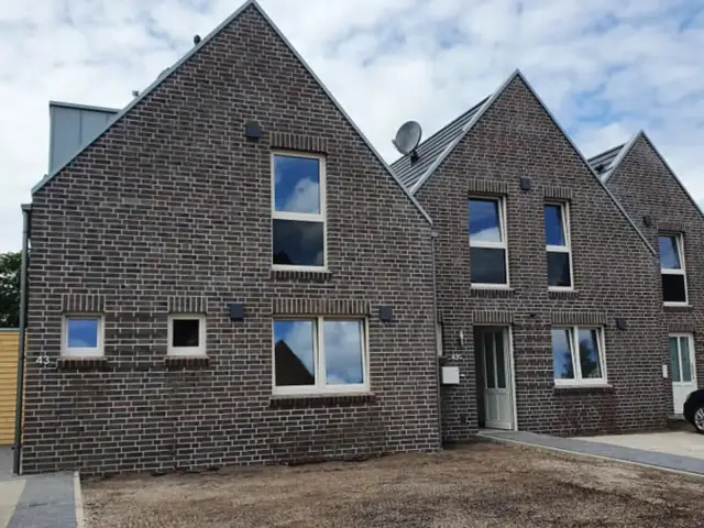 Neubau-Reihenhäuser nach der Bauschlussreinigung
